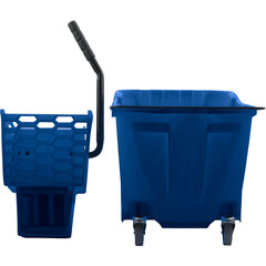 8690414 OmniFit™ 35qt Mop Bucket Combo: Side Press Wringer 35qt - Blue