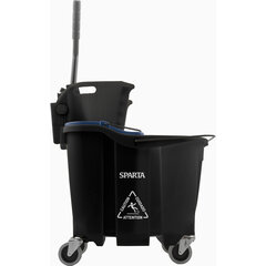 9690403 OmniFit™ 35qt Mop Bucket Combo - Side Press Wringer & Soiled Water Insert 35qt - Black