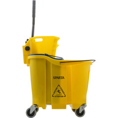 9690404 OmniFit™ 35qt Mop Bucket Combo - Side Press Wringer & Soiled Water Insert 35qt - Yellow