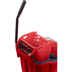 9690405 OmniFit™ 35qt Mop Bucket Combo - Side Press Wringer & Soiled Water Insert 35qt - Red