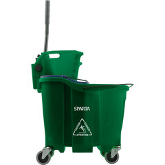 9690409 OmniFit™ 35qt Mop Bucket Combo - Side Press Wringer & Soiled Water Insert 35qt - Green