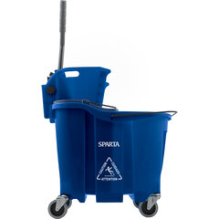 9690414 OmniFit™ 35qt Mop Bucket Combo - Side Press Wringer & Soiled Water Insert 35qt - Blue