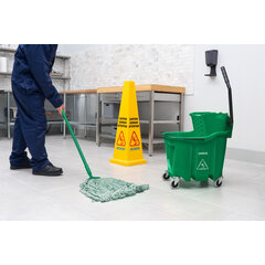 8690409 OmniFit™ 35qt Mop Bucket Combo: Side Press Wringer 35qt - Green