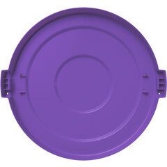 84105689 Bronco™ Round Waste Bin Trash Container Lid 55 Gallon - Purple