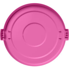 84105626 Bronco™ Round Waste Bin Trash Container Lid 55 Gallon - Bright Pink