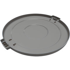 84102123 Bronco™ Round Waste Bin Trash Container Lid 20 Gallon - Gray