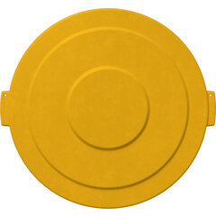 84105604 Bronco™ Round Waste Bin Trash Container Lid 55 Gallon - Yellow