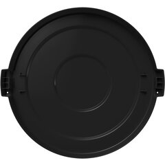 84105603 Bronco™ Round Waste Bin Trash Container Lid 55 Gallon - Black