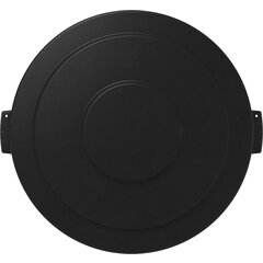 84105603 Bronco™ Round Waste Bin Trash Container Lid 55 Gallon - Black