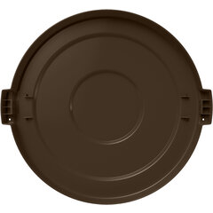 84105601 Bronco™ Round Waste Bin Trash Container Lid 55 Gallon - Brown