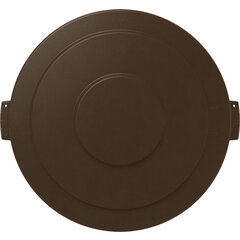 84105601 Bronco™ Round Waste Bin Trash Container Lid 55 Gallon - Brown