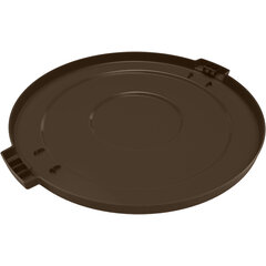 84105601 Bronco™ Round Waste Bin Trash Container Lid 55 Gallon - Brown