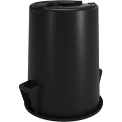 84105503 Bronco™ Round Waste Bin Trash Container 55 Gallon - Black