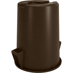 84105501 Bronco™ Round Waste Bin Trash Container 55 Gallon - Brown
