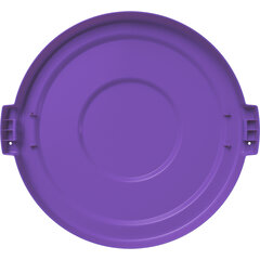 84102189 Bronco™ Round Waste Bin Trash Container Lid 20 Gallon - Purple