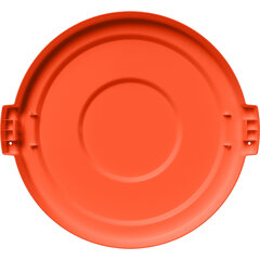 84102124 Bronco™ Round Waste Bin Trash Container Lid 20 Gallon - Orange