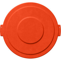 84102124 Bronco™ Round Waste Bin Trash Container Lid 20 Gallon - Orange