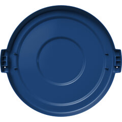 84103314 Bronco™ Round Waste Bin Trash Container Lid 32 Gallon - Blue