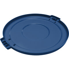 84103314 Bronco™ Round Waste Bin Trash Container Lid 32 Gallon - Blue