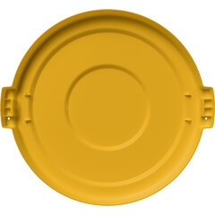 84103304 Bronco™ Round Waste Bin Trash Container Lid 32 Gallon - Yellow