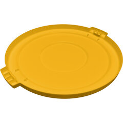 84103304 Bronco™ Round Waste Bin Trash Container Lid 32 Gallon - Yellow