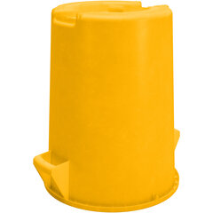 84102004 Bronco™ Round Waste Bin Trash Container 20 Gallon - Yellow