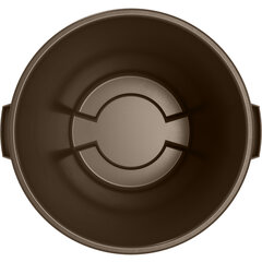 84102001 Bronco™ Round Waste Bin Trash Container 20 Gallon - Brown