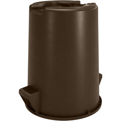 84102001 Bronco™ Round Waste Bin Trash Container 20 Gallon - Brown