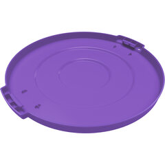 84101189 Bronco™ Round Waste Bin Trash Container Lid 10 Gallon - Purple