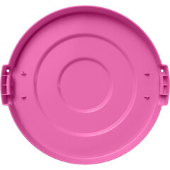 84101126 Bronco™ Round Waste Bin Trash Container Lid 10 Gallon - Bright Pink