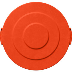 84101124 Bronco™ Round Waste Bin Trash Container Lid 10 Gallon - Orange