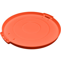 84101124 Bronco™ Round Waste Bin Trash Container Lid 10 Gallon - Orange