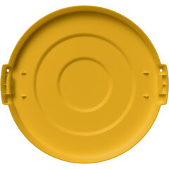 84101104 Bronco™ Round Waste Bin Trash Container Lid 10 Gallon - Yellow
