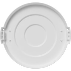 84101102 Bronco™ Round Waste Bin Trash Container Lid 10 Gallon - White