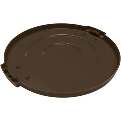 84101101 Bronco™ Round Waste Bin Trash Container Lid 10 Gallon - Brown