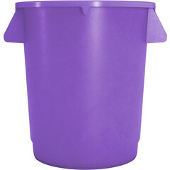 84101089 Bronco™ Round Waste Bin Trash Container 10 Gallon - Purple