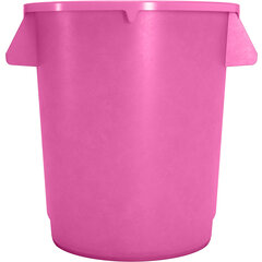 84101026 Bronco™ Round Waste Bin Trash Container 10 Gallon - Bright Pink