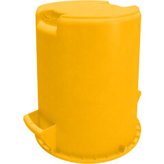 84101004 Bronco™ Round Waste Bin Trash Container 10 Gallon - Yellow