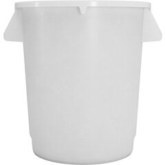 84101002 Bronco™ Round Waste Bin Trash Container 10 Gallon - White