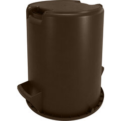 84101001 Bronco™ Round Waste Bin Trash Container 10 Gallon - Brown