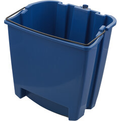 Carlisle 3690814 26-Quart Mop Bucket with Side Press Wringer, Blue