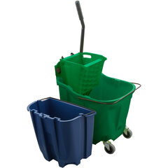 9690409 OmniFit™ 35qt Mop Bucket Combo - Side Press Wringer & Soiled Water Insert 35qt - Green