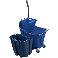 9690414 OmniFit™ 35qt Mop Bucket Combo - Side Press Wringer & Soiled Water Insert 35qt - Blue