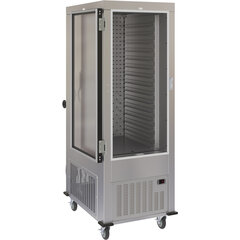 DXPACR15LCL Air Curtain Refrigerator Left Hinged Clear Door - Stainless Steel