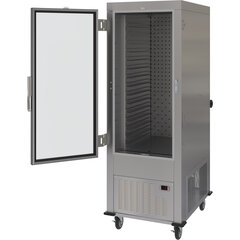 DXPACR15LCL Air Curtain Refrigerator Left Hinged Clear Door - Stainless Steel