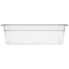 30661IMLUC07 StorPlus™ Polycarbonate Food Pan with Integrated Label 1/3 Size, 4" Deep 1/3 Size - Clear
