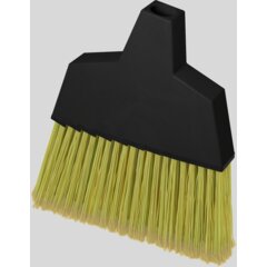 4165000 Duo-Sweep® Flagged Angled Broom with Hood 55" - Natural
