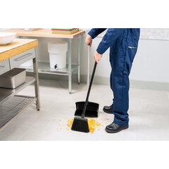 4686003 Duo-Sweep® Unflagged Lobby Broom With Black Metal Handle 30” - Black