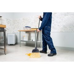 4165000 Duo-Sweep® Flagged Angled Broom with Hood 55" - Natural