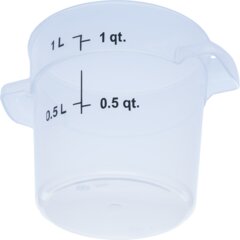 1096130 StorPlus™ Round Food Storage Container 1 Quart - Clear